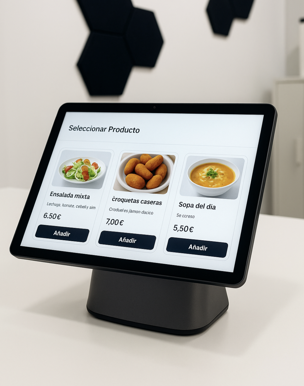 Pantalla del TPV de iTaula mostrando la interfaz de selección de productos y gestión de pedidos para restaurantes